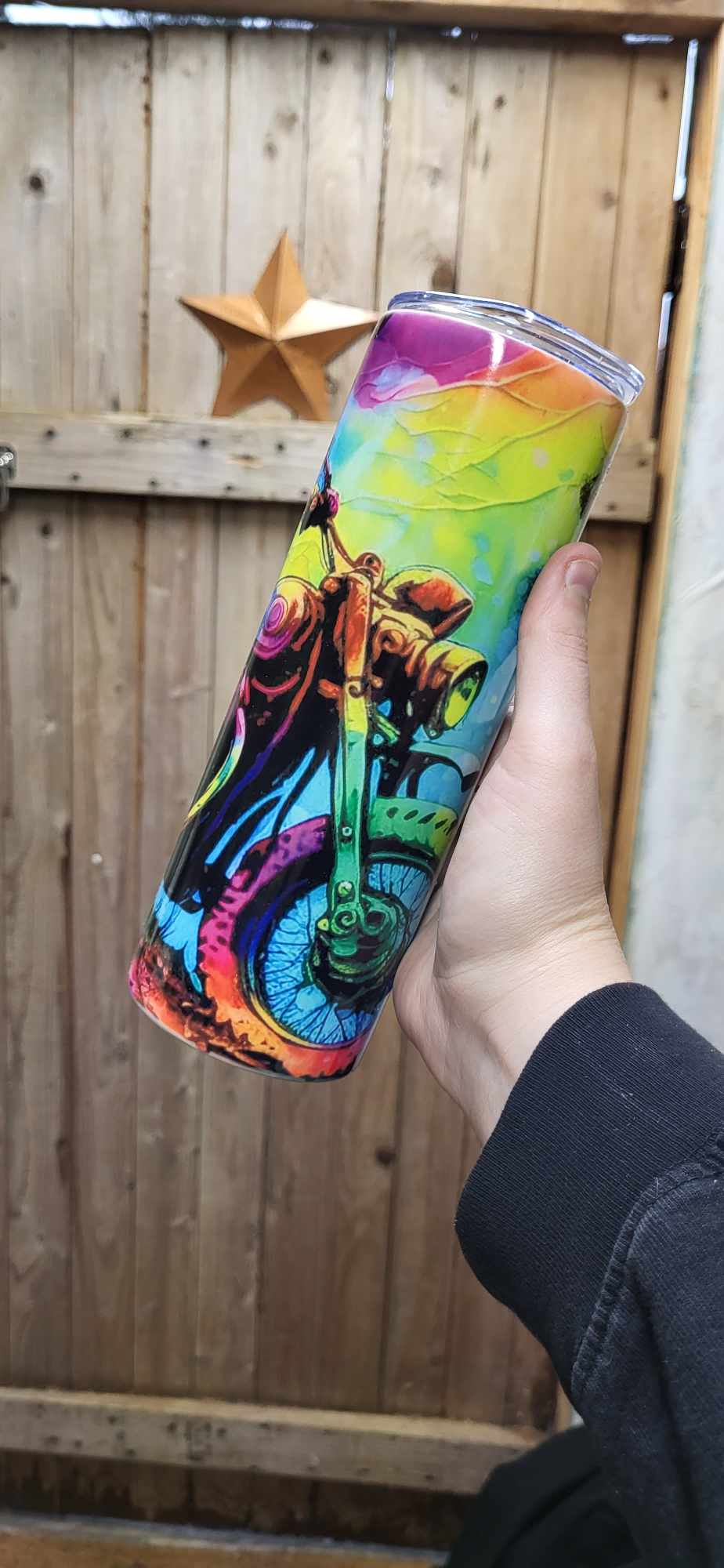 Colorful Harley Tumbler